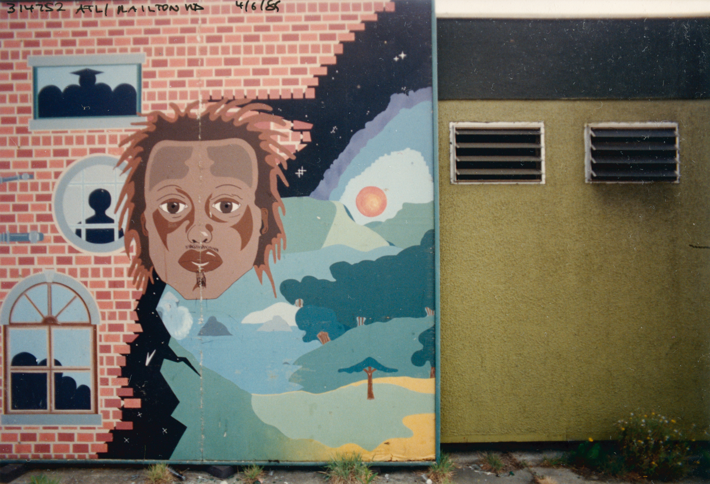 Mural, Railton Rd, Brixton, 1989, Lambeth