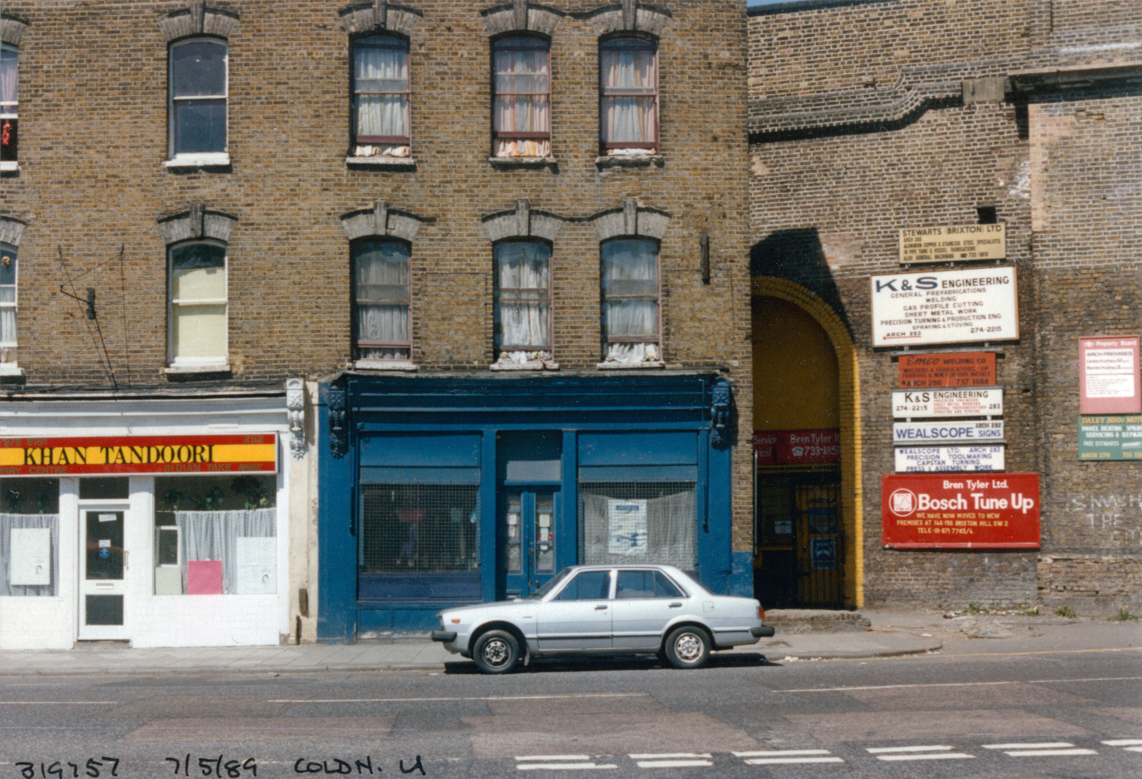 Shops, Coldharbour Lane, Brixton, 1989, Lambeth