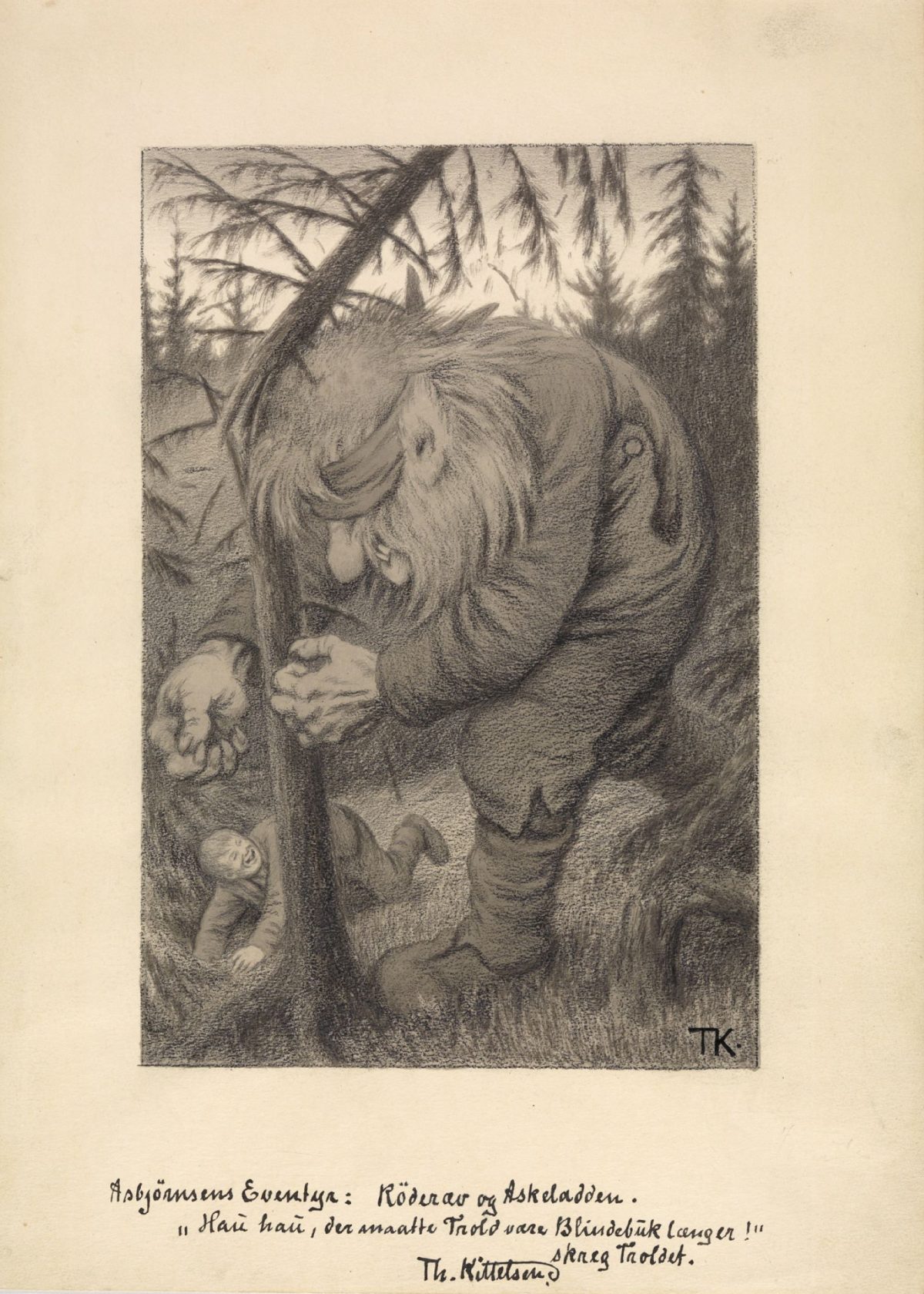 Theodor Kittlesen, monsters, trolls, paintings, art, folklore