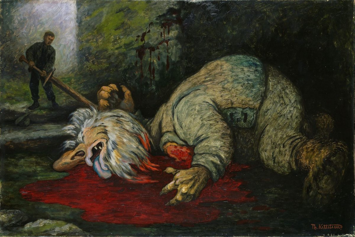 Theodor Kittlesen, trolls, monsters, paintings, art folklore