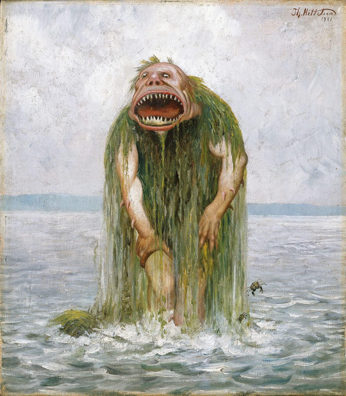Theodor Kittlesen, trolls, paintings, monsters, art, folklore