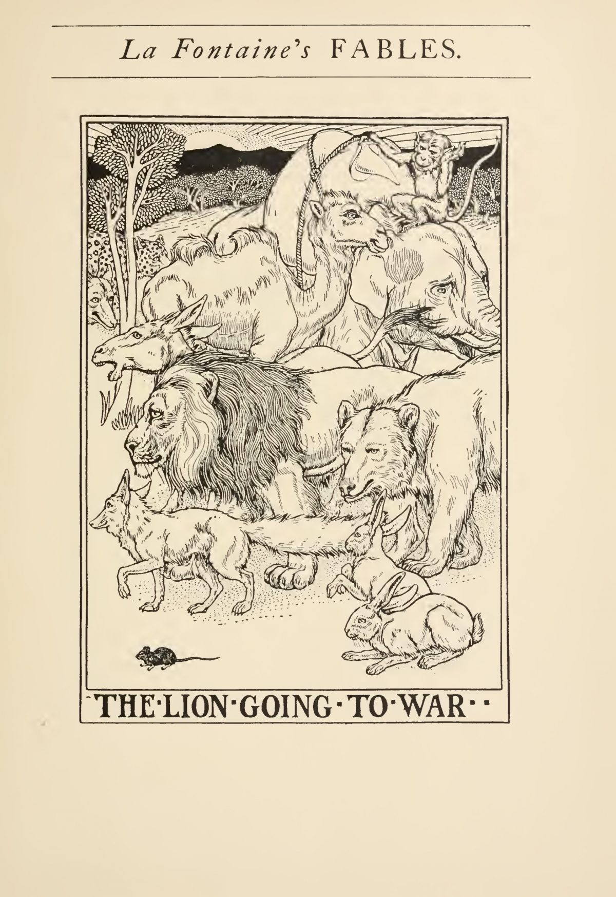 A Hundred Fables of La Fontaine by Jean La Fontaine (1621-1695) was illustrated by Percy J Billinghurst