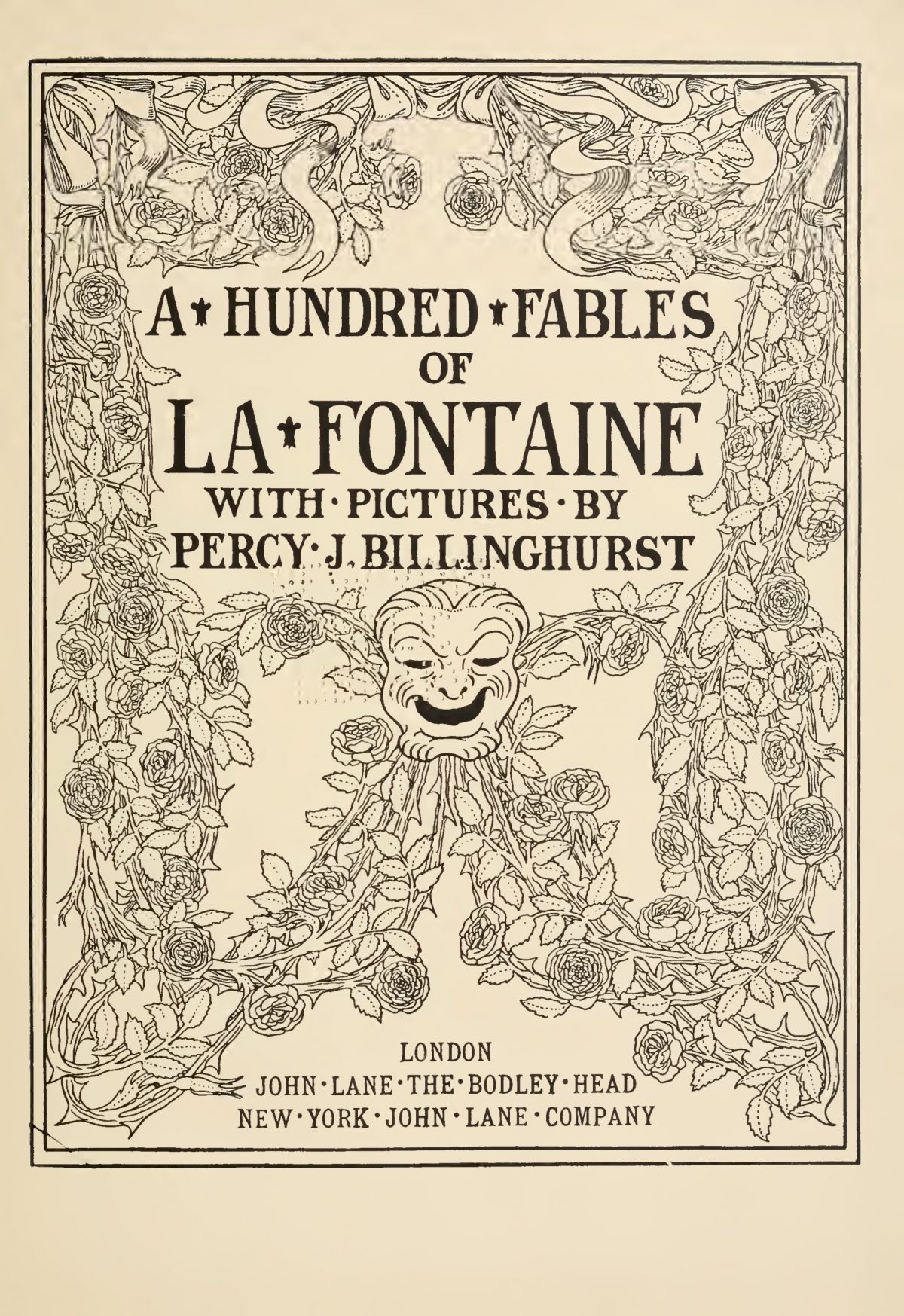 A Hundred Fables of La Fontaine by Jean La Fontaine (1621-1695) was illustrated by Percy J Billinghurst