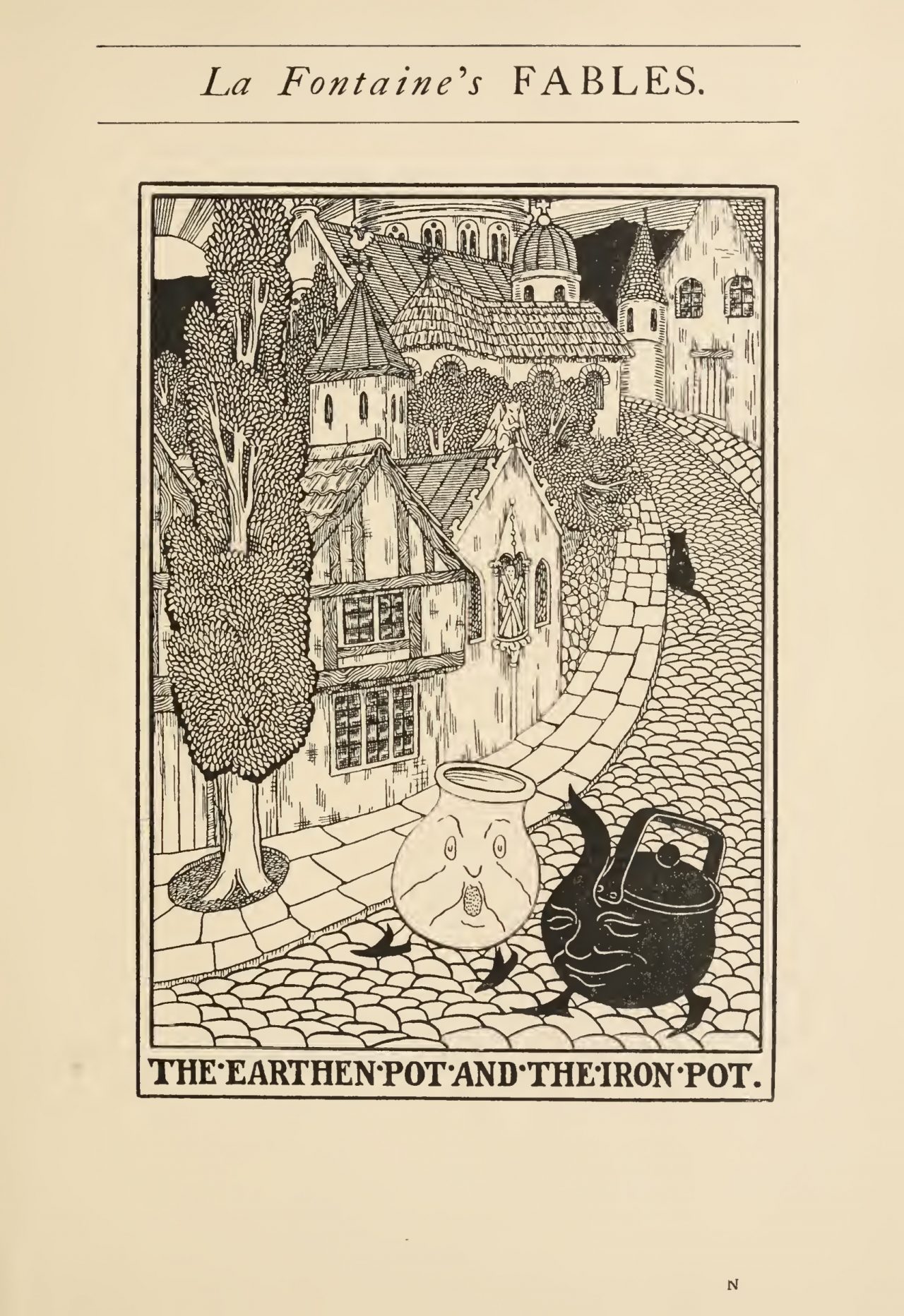 A Hundred Fables of La Fontaine by Jean La Fontaine (1621-1695) was illustrated by Percy J Billinghurst