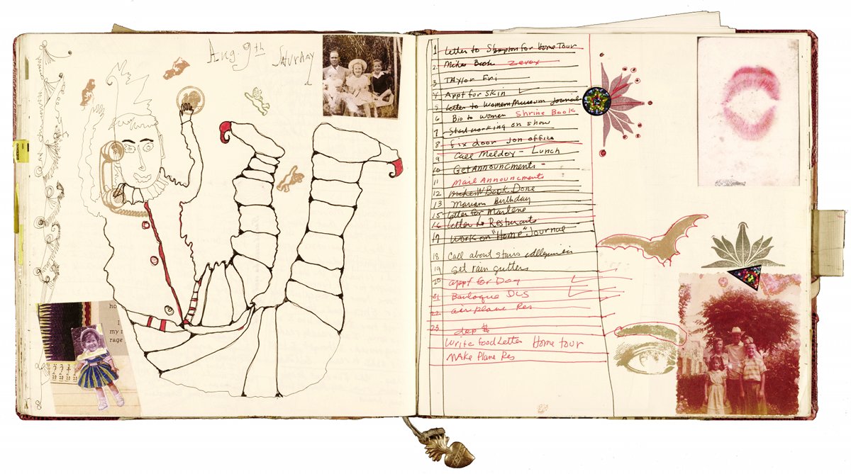 Janice Lowry, to-do list, August 9, 2003, journal no. 101. Janice Lowry papers, 1957–2008. Archives of American Art. Smithsonian Institution.