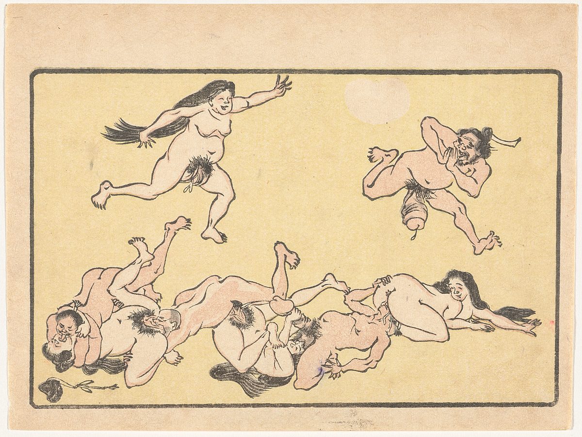 Kawanabe Kyôsai - The Big Tail : Penis Contests, Riotous Sex And Japanese  Satire (NSFW) - Flashbak