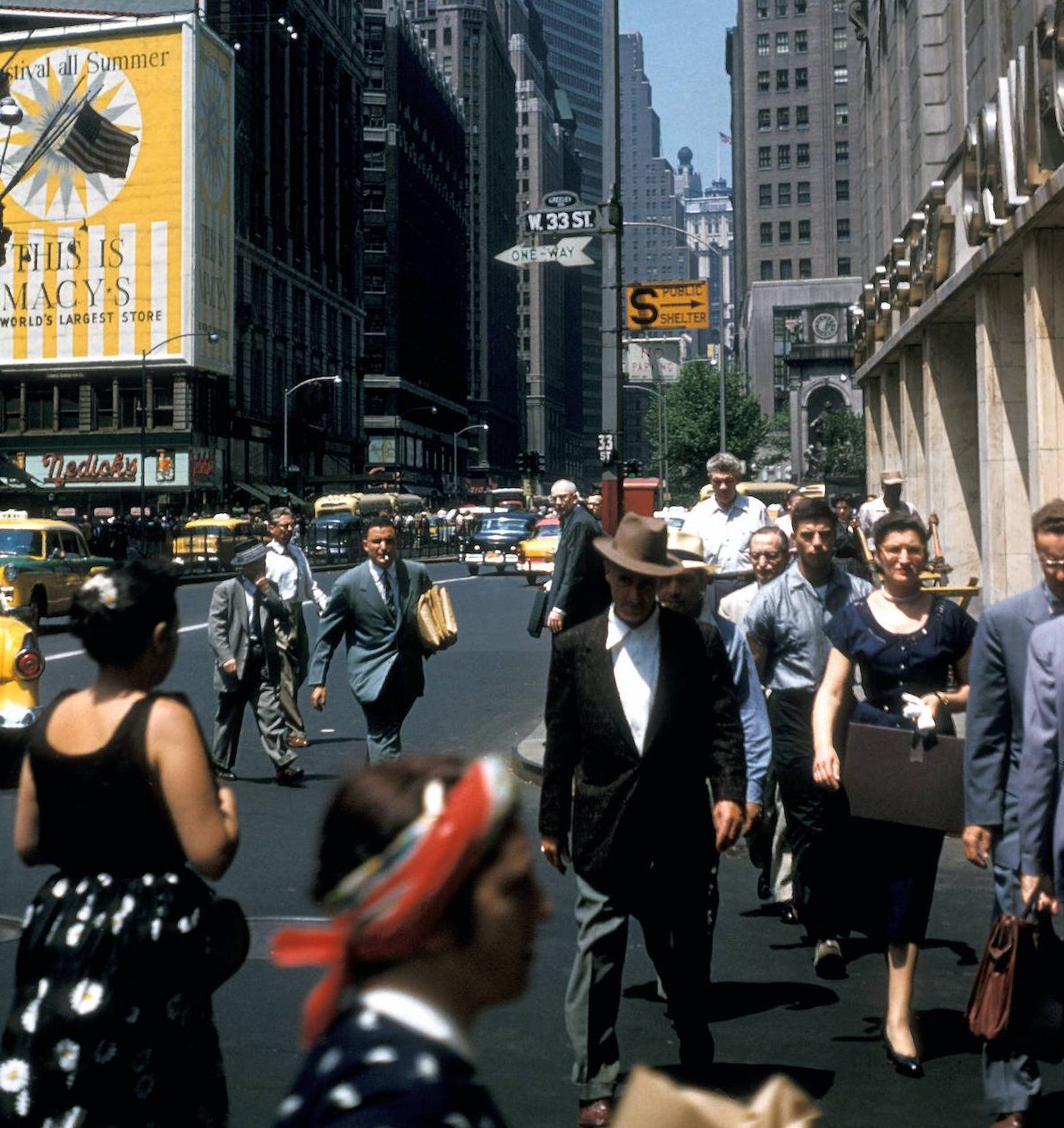 Mid Century Manhattan 1950s New York City In Kodachrome Flashbak