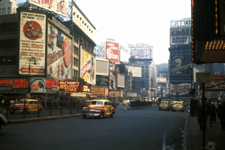 Mid-Century Manhattan : 1950s New York City in Kodachrome - Flashbak