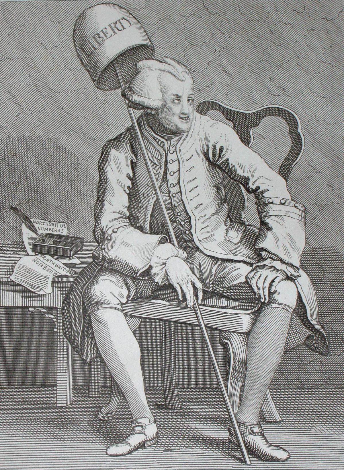 William Hogarth, John Wilkes, engraving, art, satire