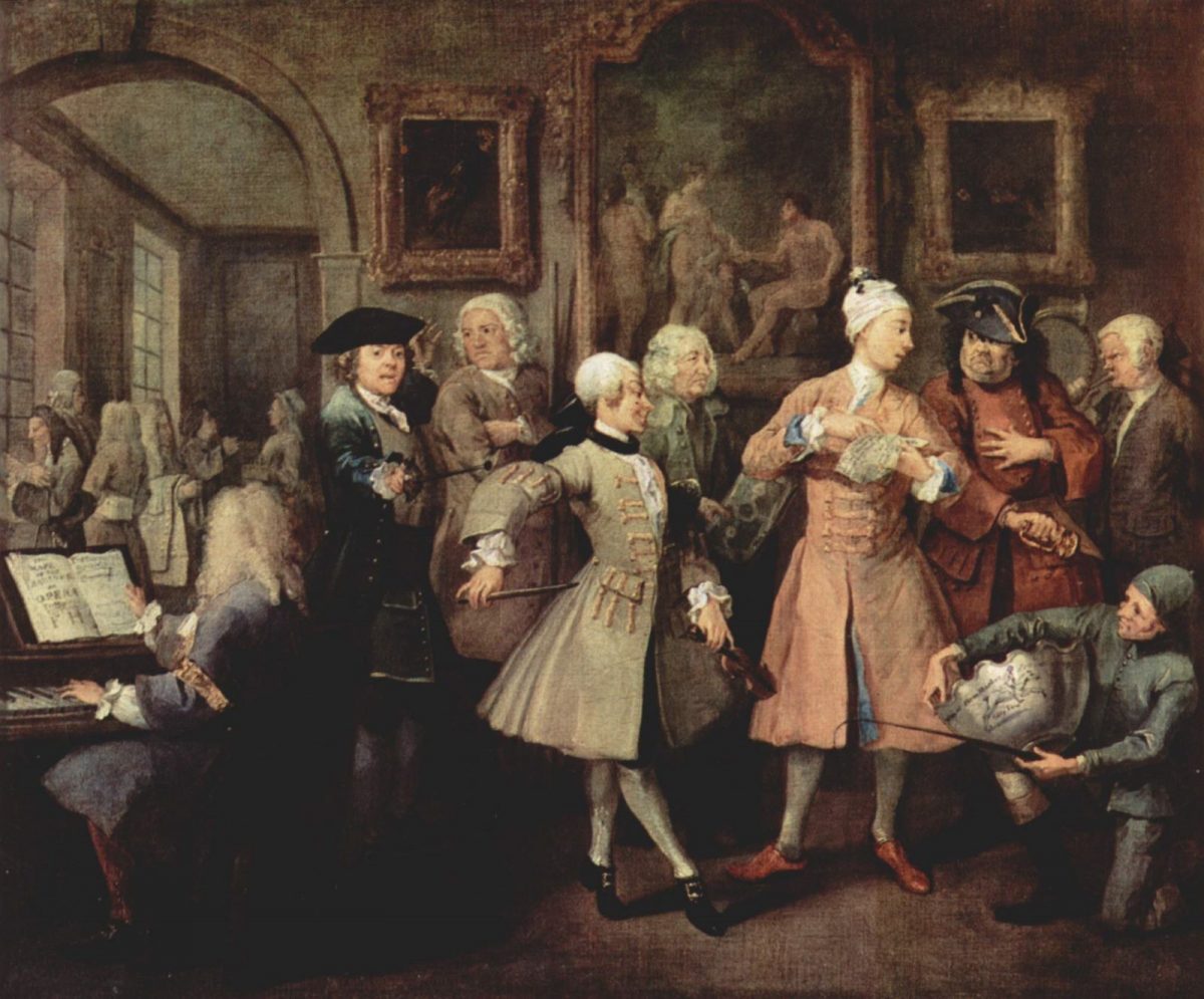 William Hogarth, The Rake's Progress, art, satire, 1700s