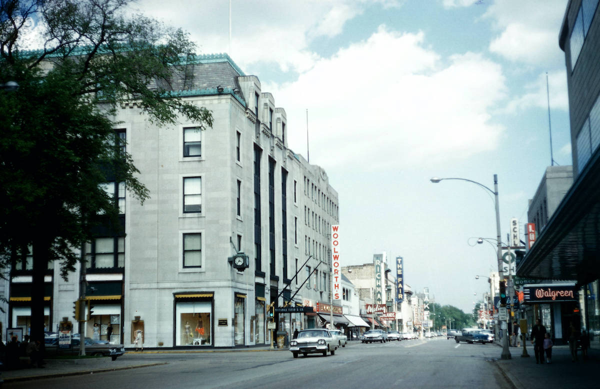 Chicago Illinois 1950s 1960s Kodachrome