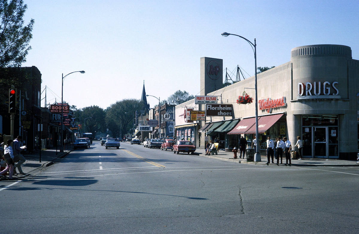 Chicago Illinois 1950s 1960s Kodachrome