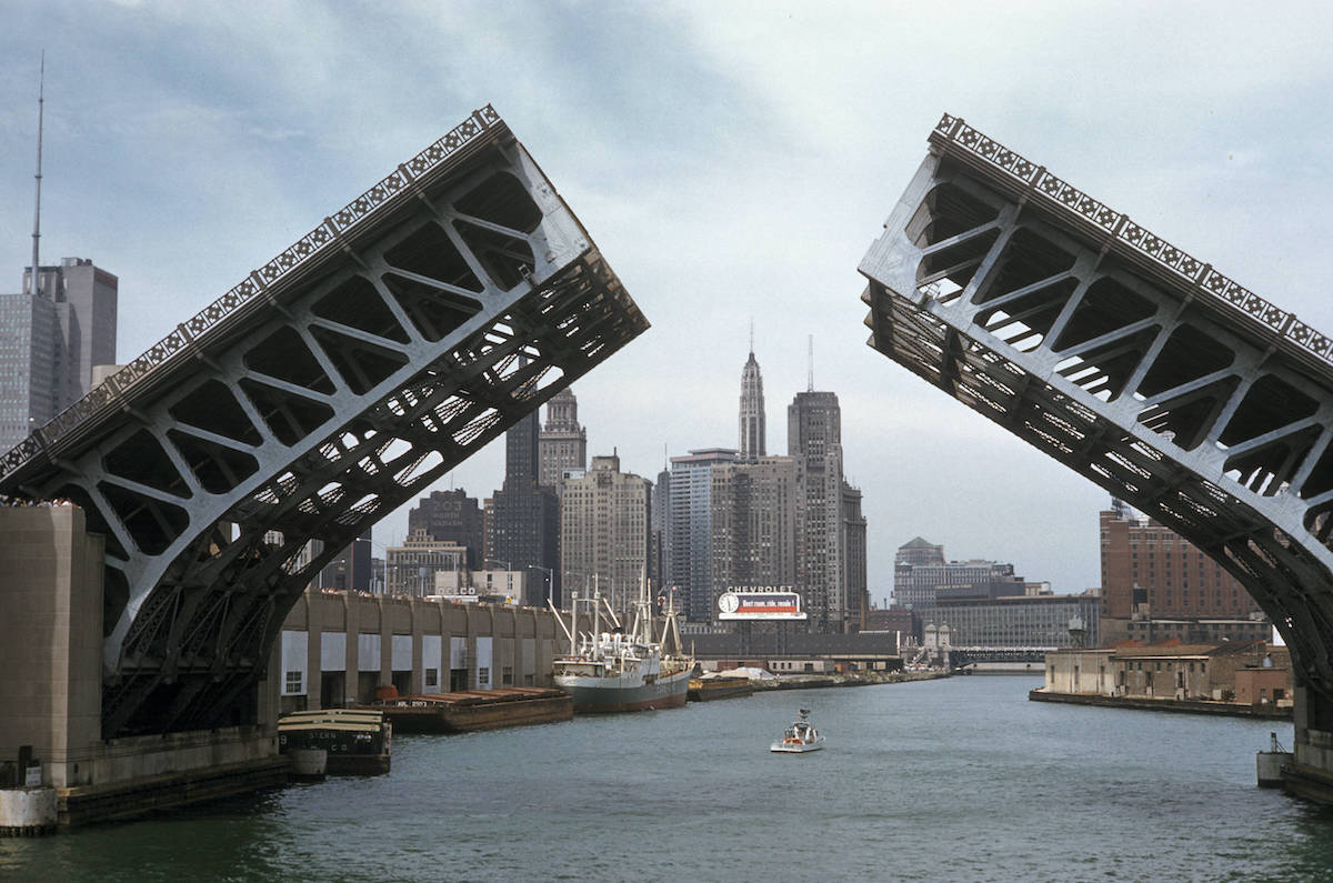 Chicago Illinois 1950s 1960s Kodachrome