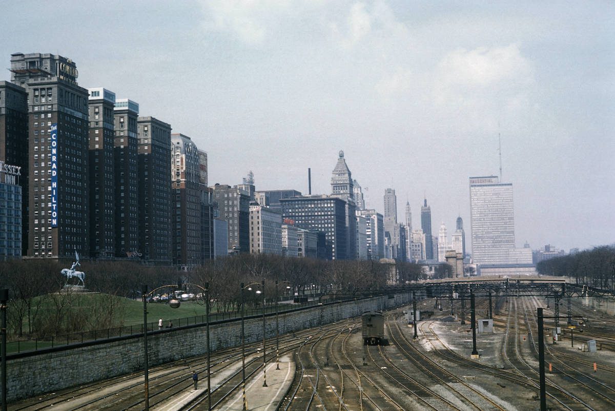 Chicago Illinois 1950s 1960s Kodachrome