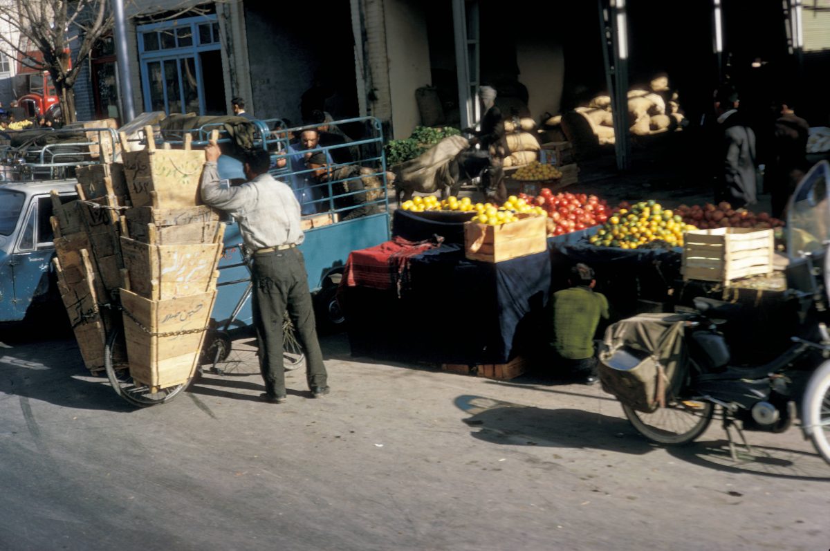 Iran, Tehran street scene 1967