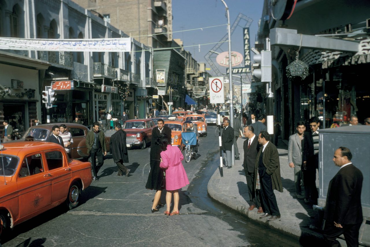 Iran, Tehran street scene 1967