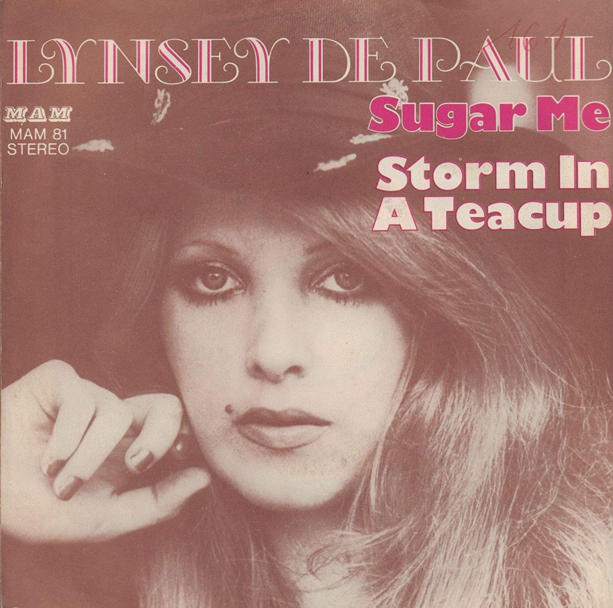 Lynsey De Paul, musician, singer, Sugar Me, single, 1970s