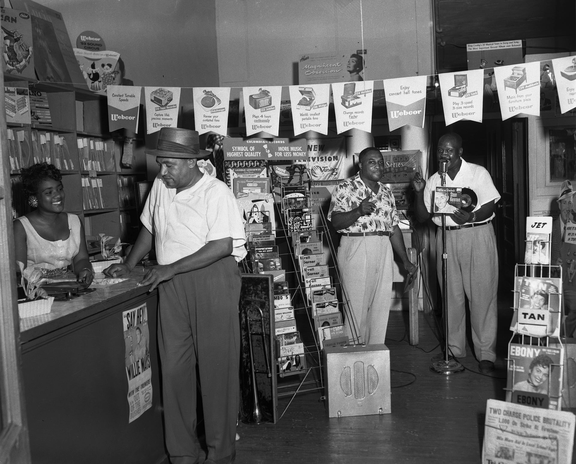 A Memphis record store in the summer, 1954 withers
