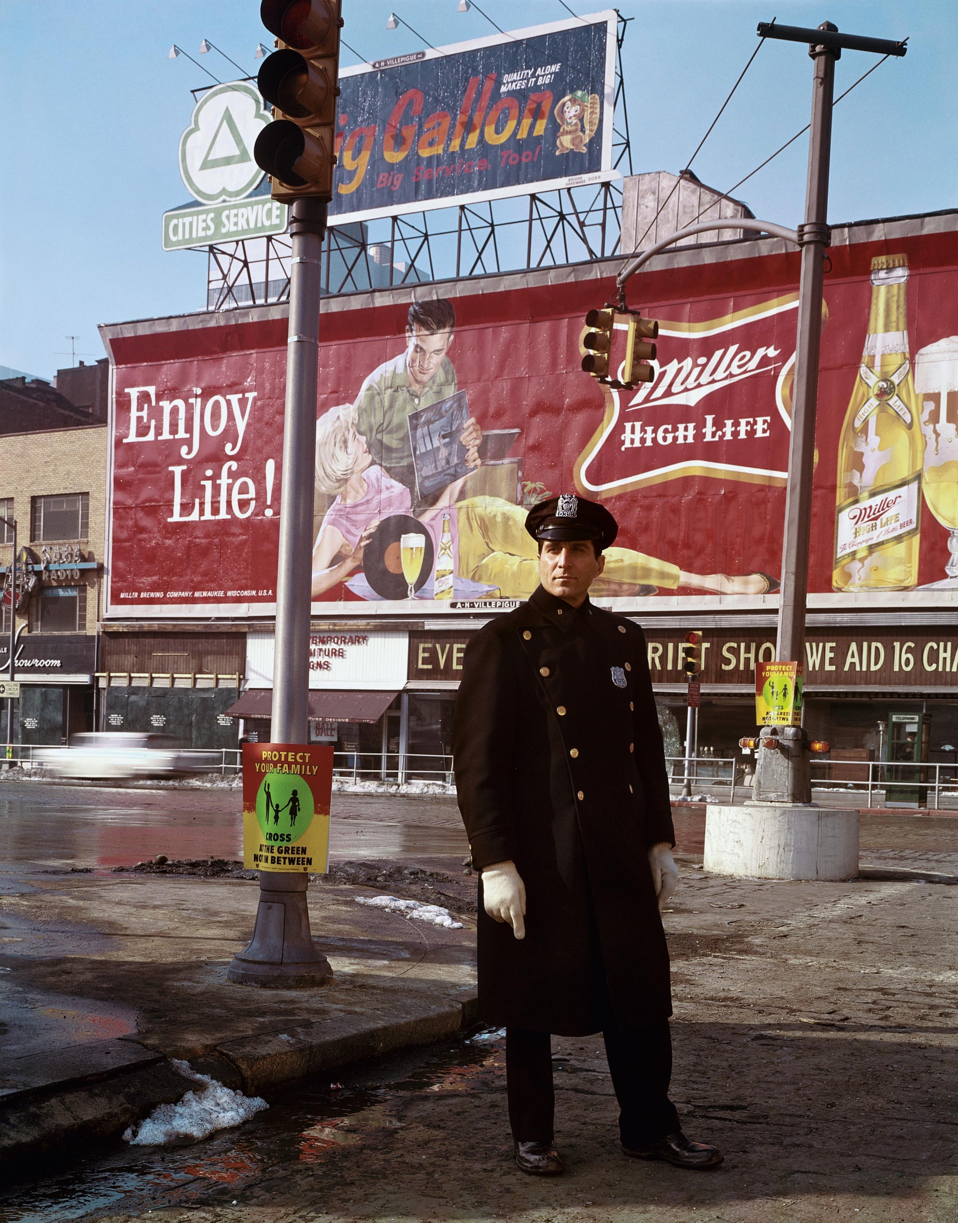 Policeman, 59th Street, 1964, New York