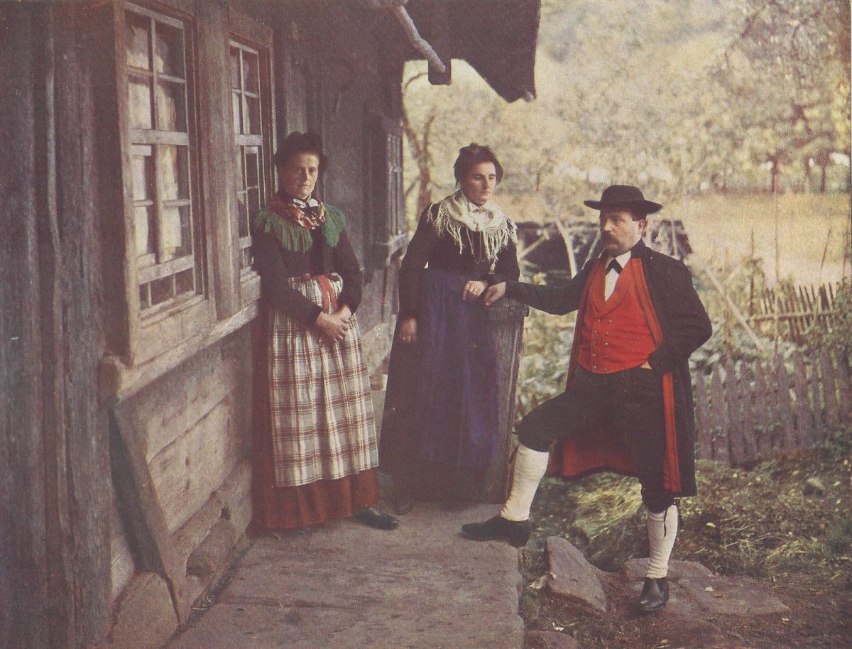 Black Forest, autochromes, Germany, countryside, landscape, people, photography, 1900s, Wagner Freiburg