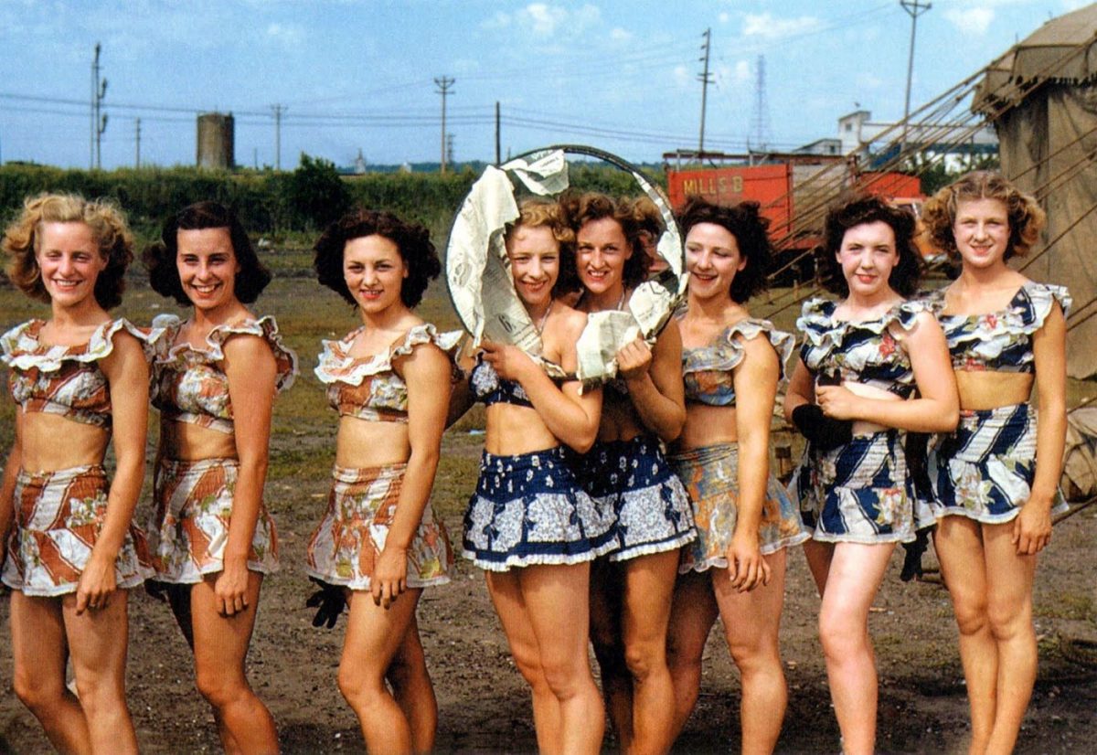 circus, performers, America, 1940s, 1950s, photography