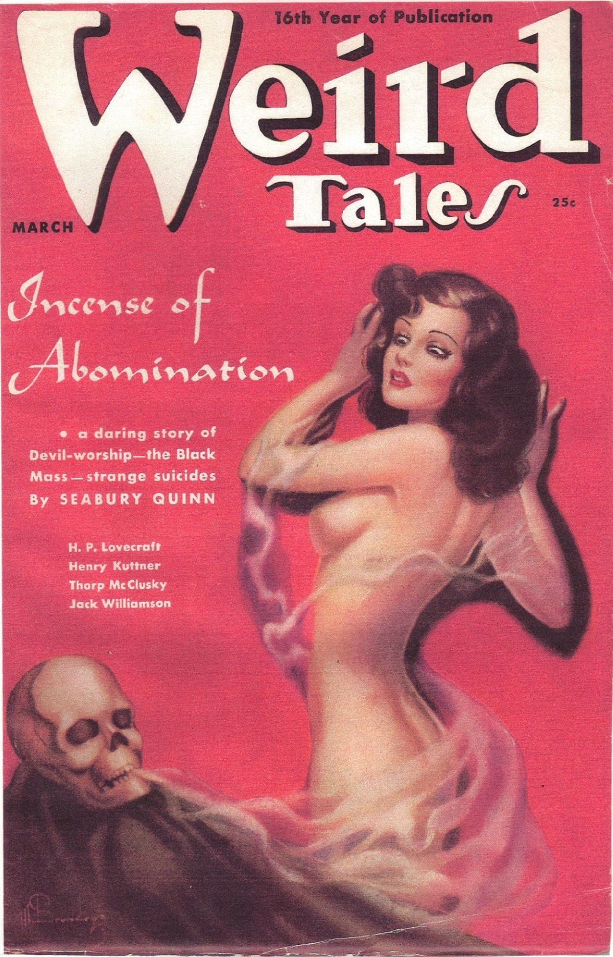 Weird Tales, artwork, covers horror magazine, writers, stories, occult, fiction, 1920s, 1930s, 1940s