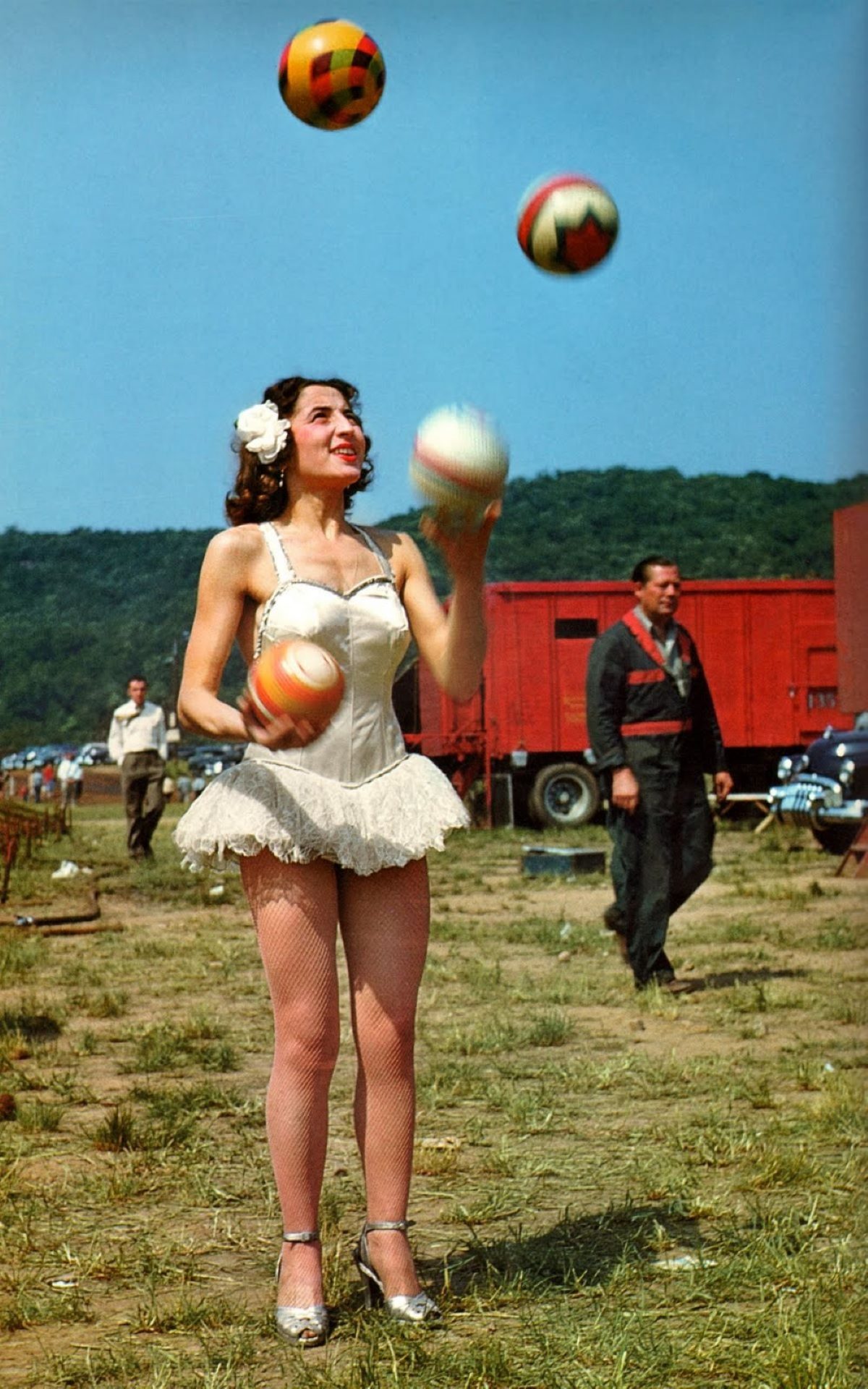 circus, performers, America, 1940s, 1950s, photography