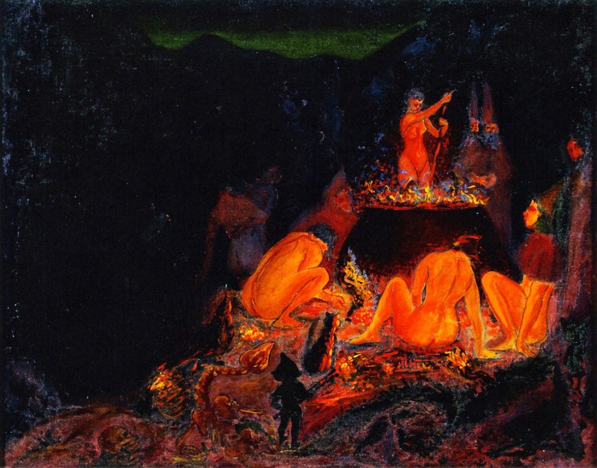 Paul Ranson, art, painting, occult, magic, myth, witchcraft, witches, 1800s