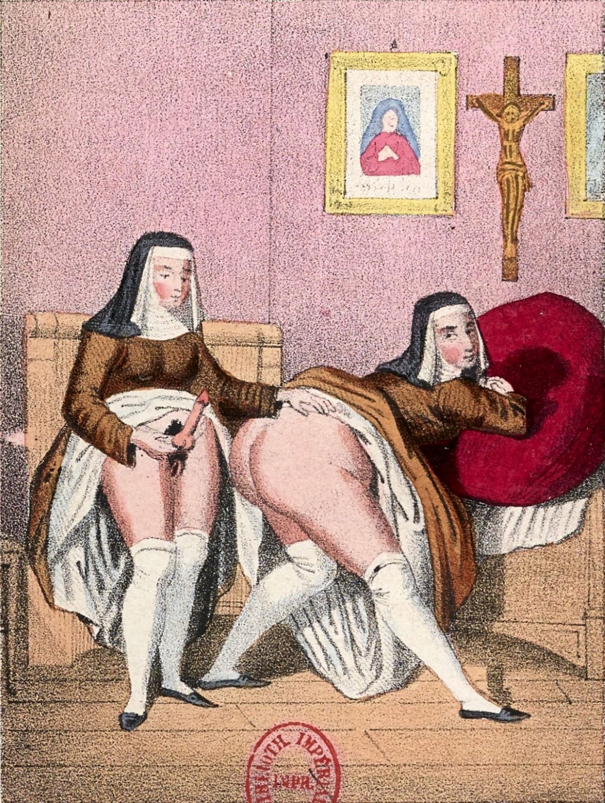 erotica, 1700s, illustrations, books, sex, religion, monks, nuns