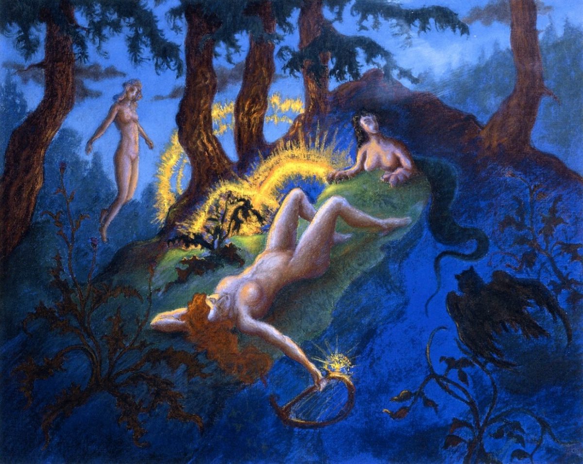 Paul Ranson, art, painting, occult, mysticism, magic, Nabis, 1900