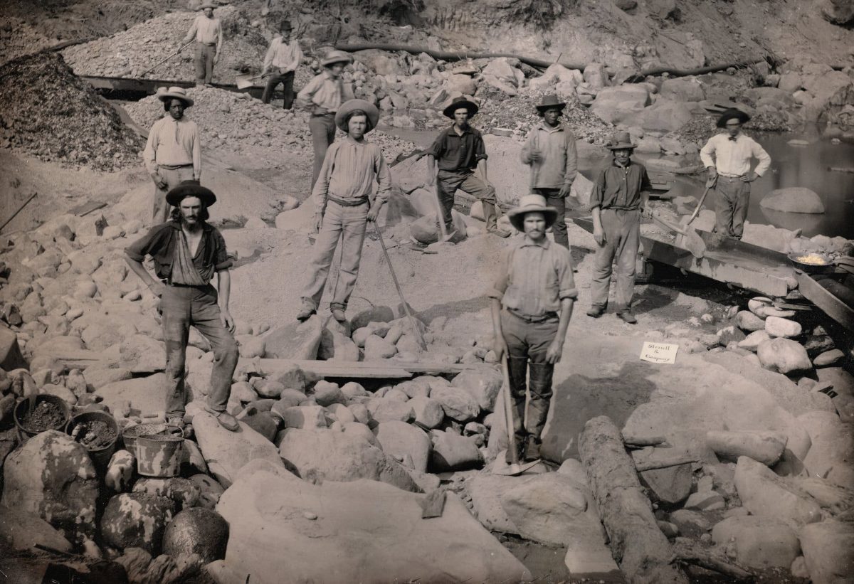 Gold Rush Miners In Color