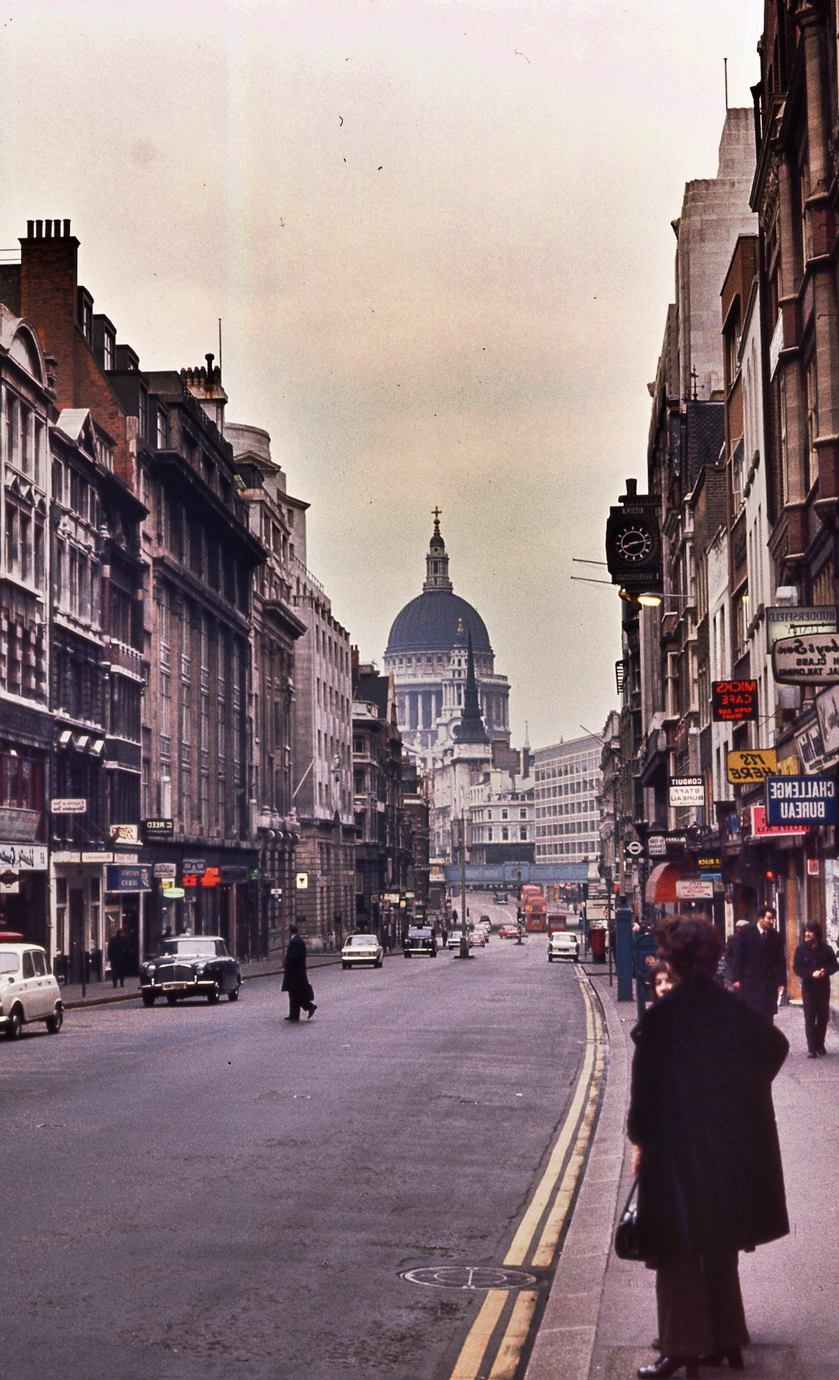 Fleet Street, London. Feb.1971