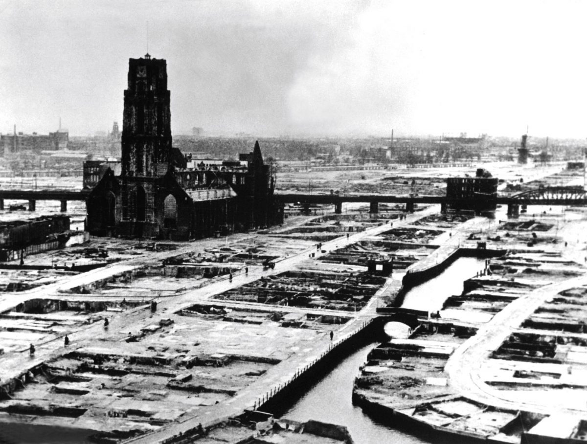 World War 2, war, Rotterdam, warfare, photography, devastation, 