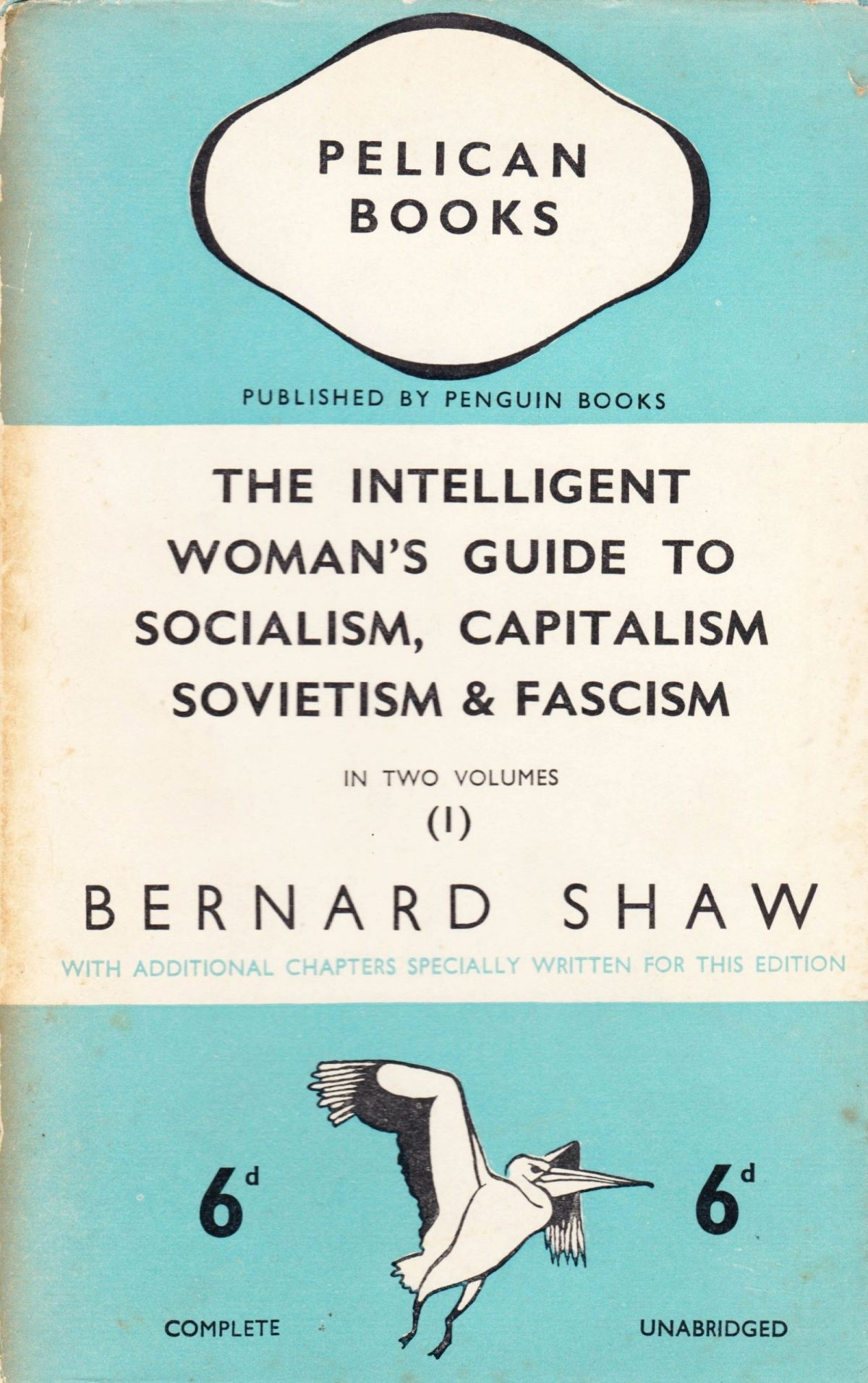 Pelican, Penguin Books, book covers, highbrow, literature, science, politics, art, architecture, design, books, George Bernard Shaw