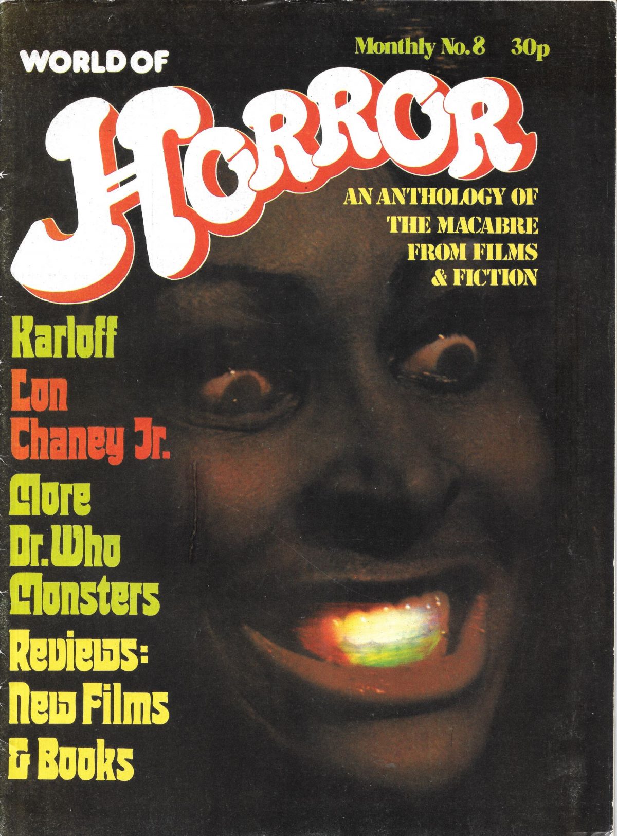 World of Horror, magazines, 1970s, horror movies, Peter Cushing, Christopher Lee, Vincent Price, cult, occult