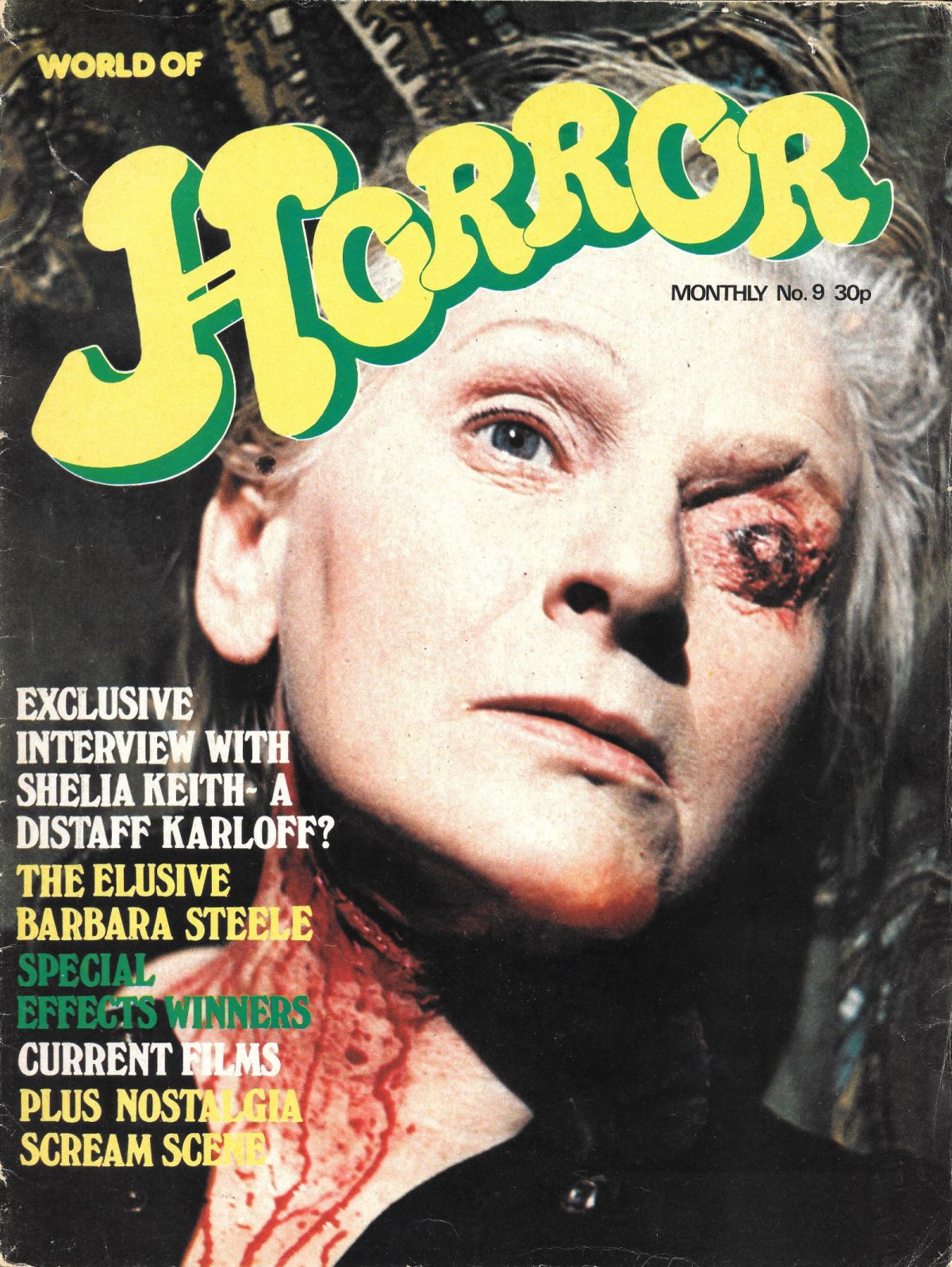 World of Horror, magazines, 1970s, horror movies, Peter Cushing, Christopher Lee, Vincent Price, cult, occult, Sheila Keith