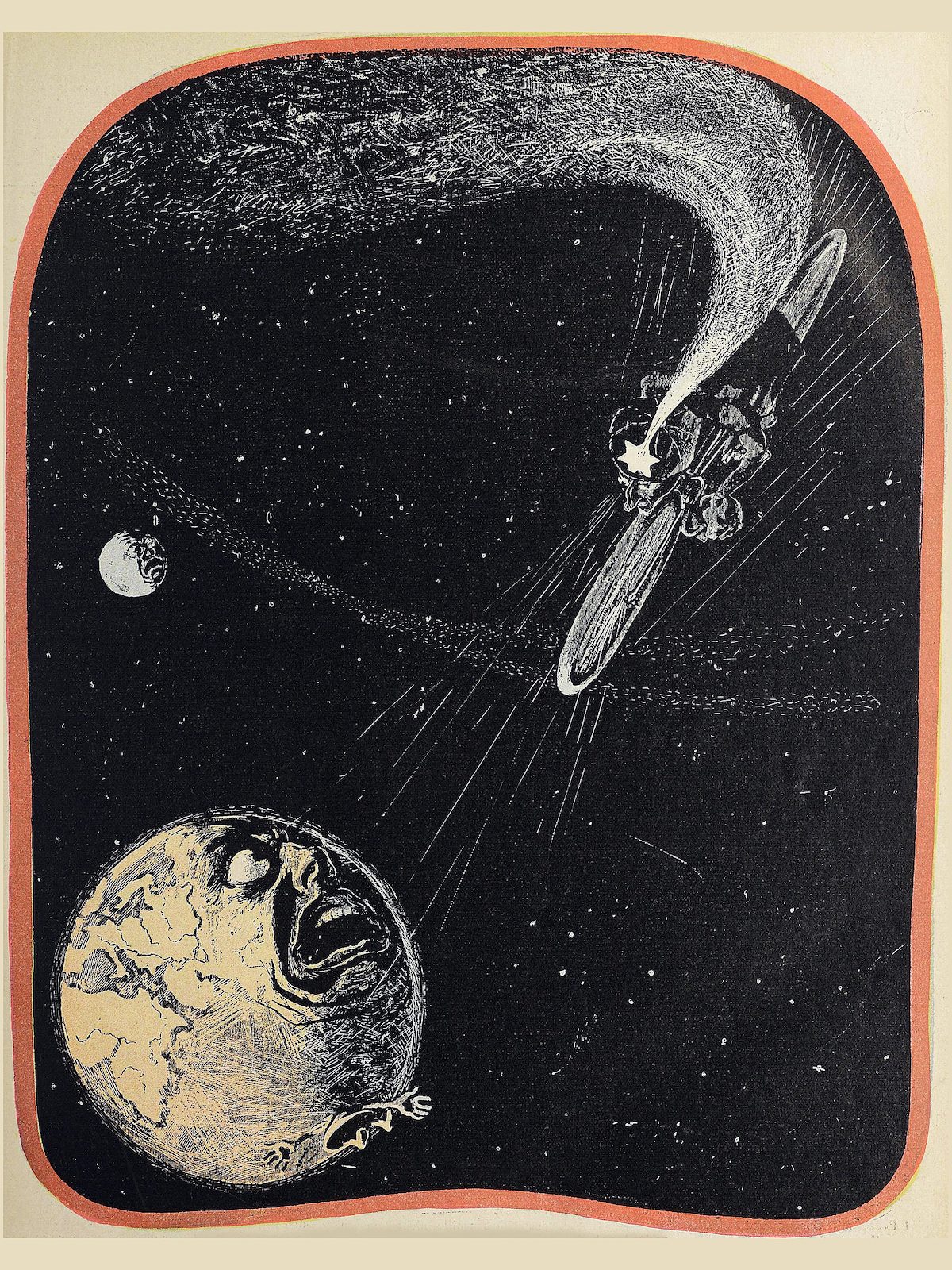 Comet From Lustige Blätter, 1899.