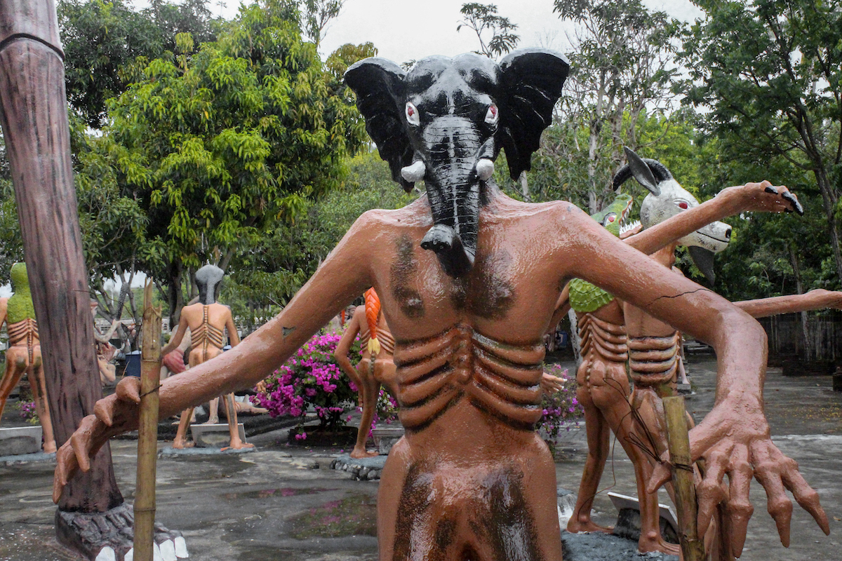 Buddhist hell Garden Wang Saen Suk