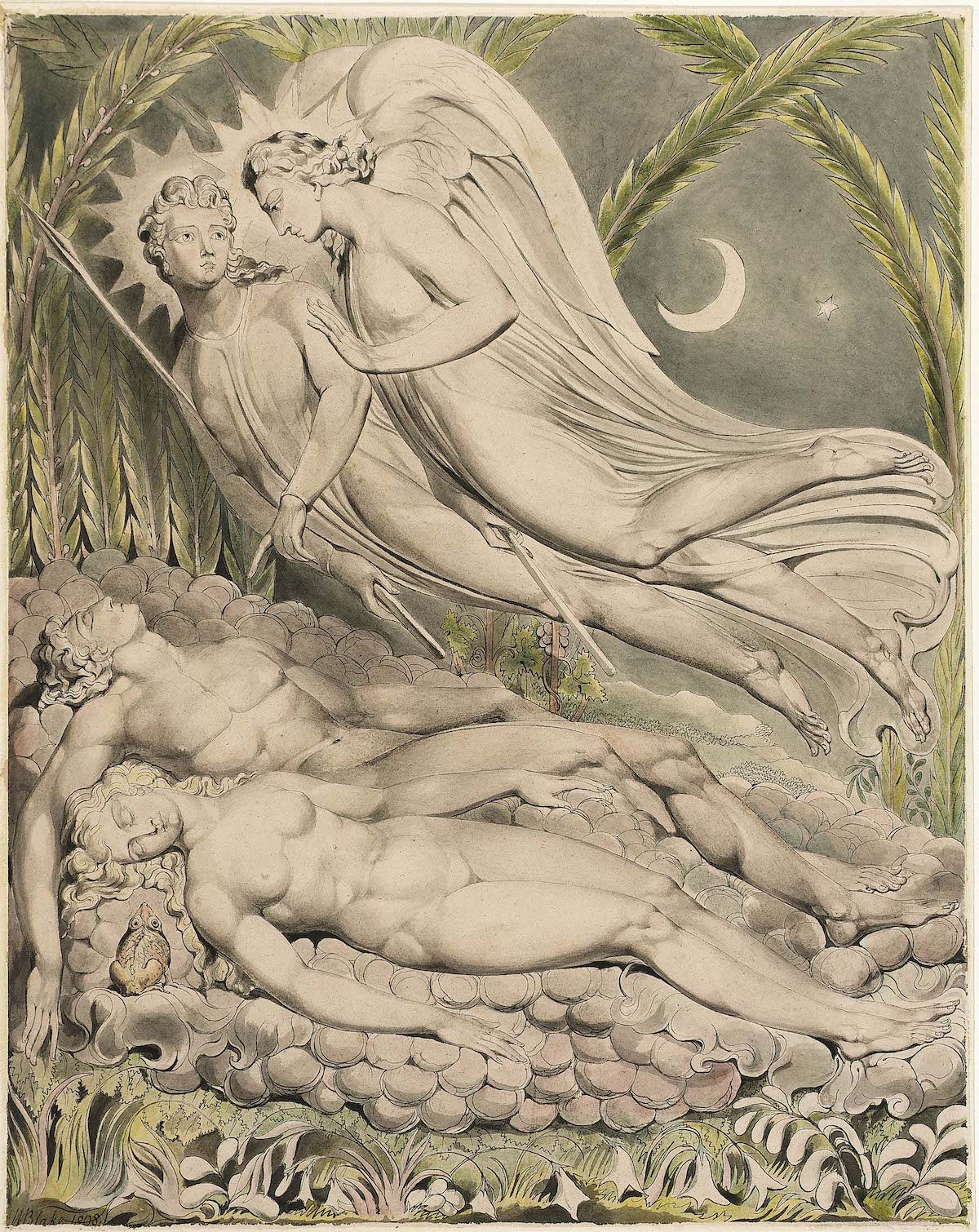 Adam and Eve Asleep