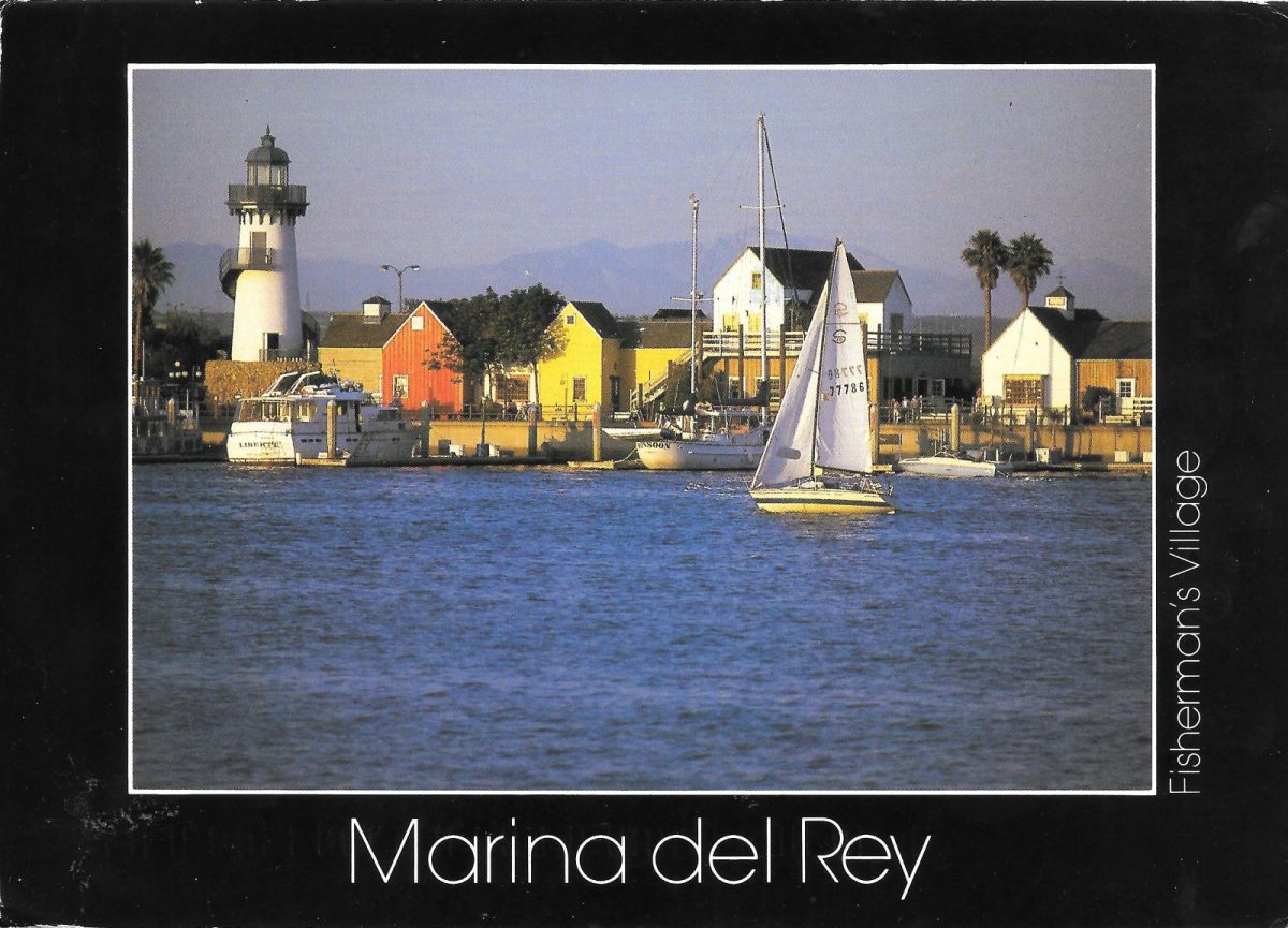 Marina del rey, Los Angeles, Postcards, correspondence, photography, design