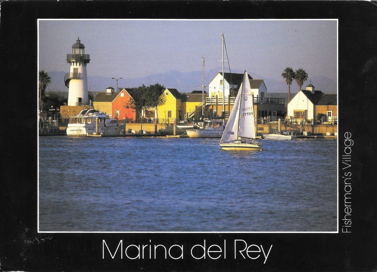 Marina del rey, Los Angeles, Postcards, correspondence, photography, design