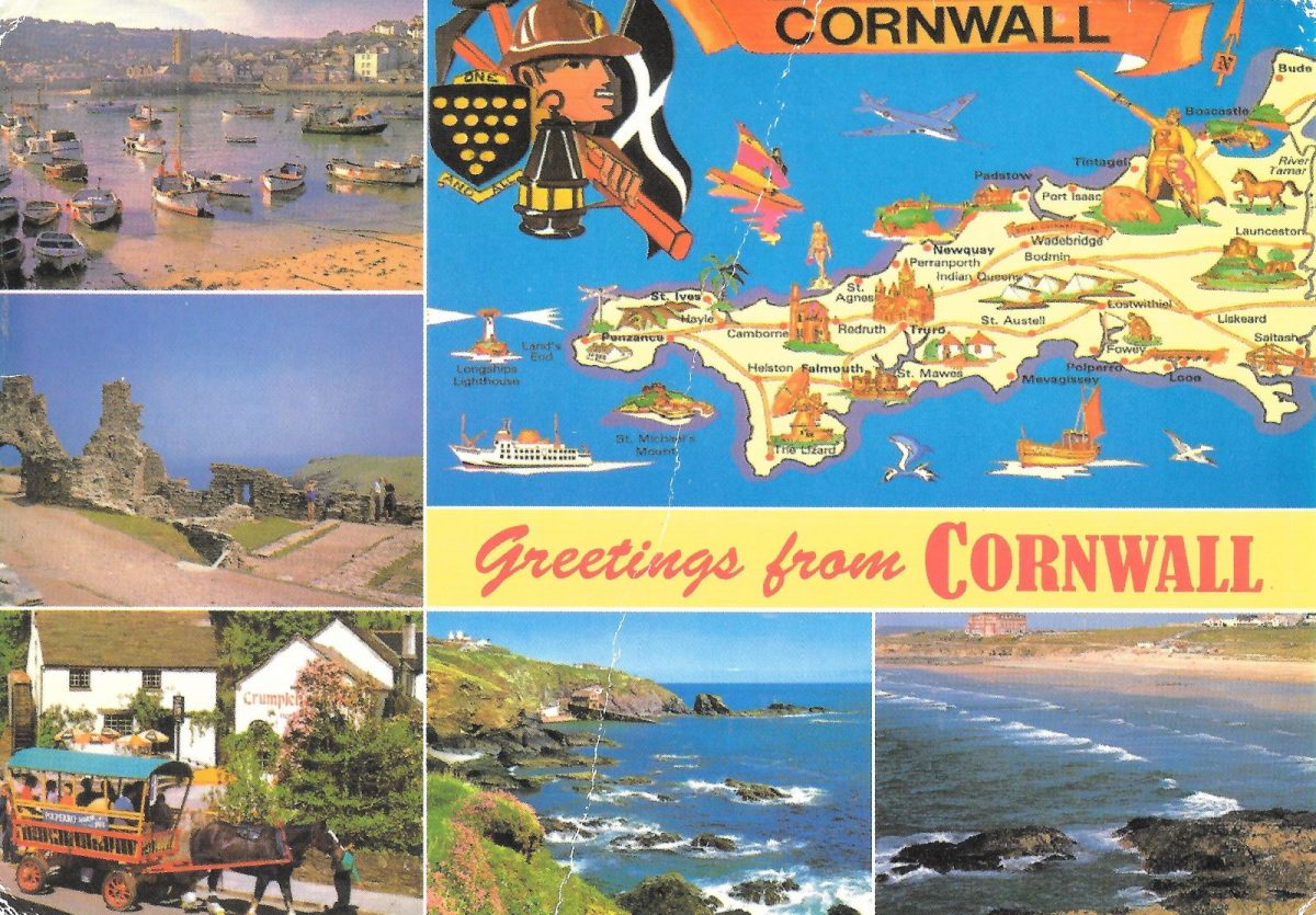Cornwall, Postcards, correspondence, photography, design