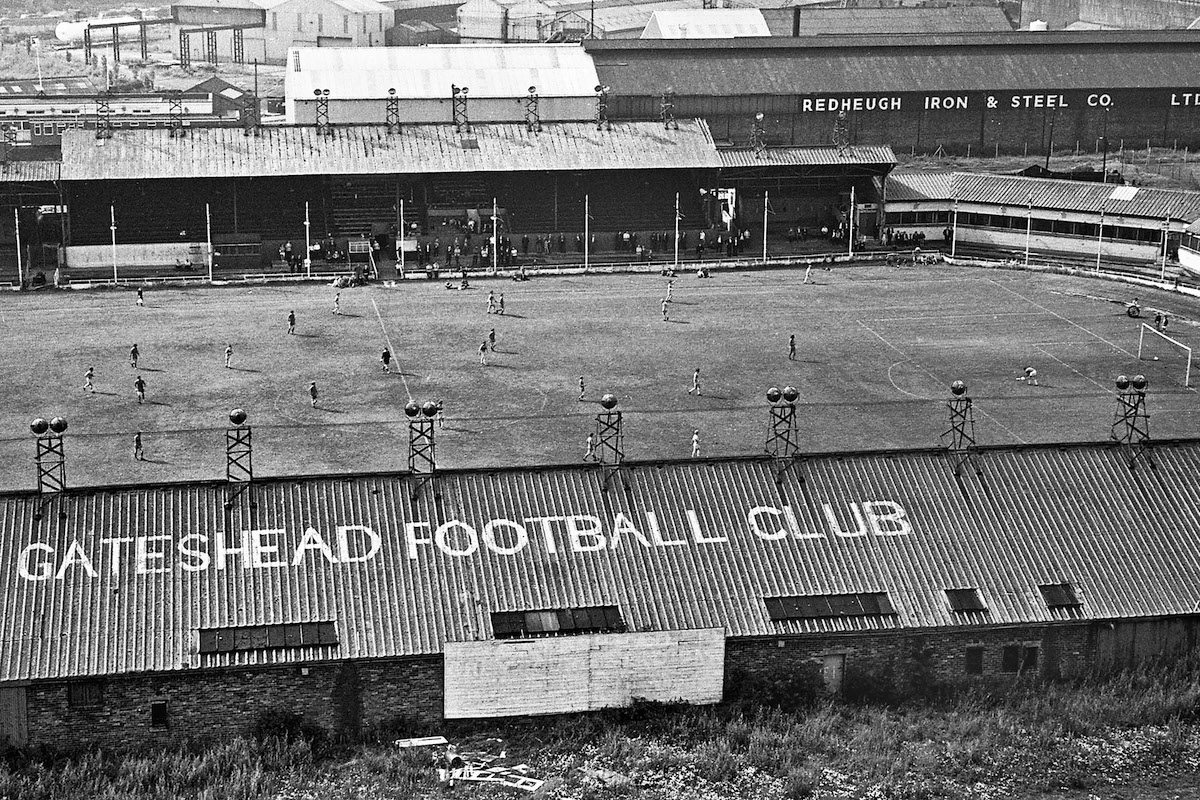 Redheugh Park 1st August 1970, when Gateshead FC beat Brechin 4-0.