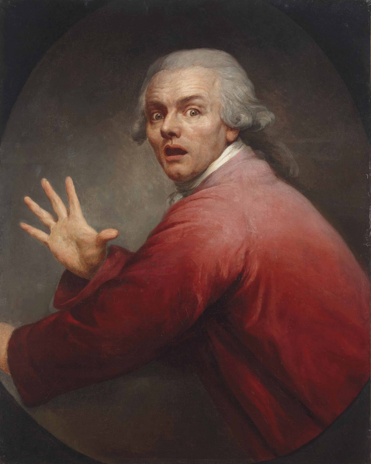 Joseph Ducreux, ""Self Portrait as Surprised and Terrorized Man""