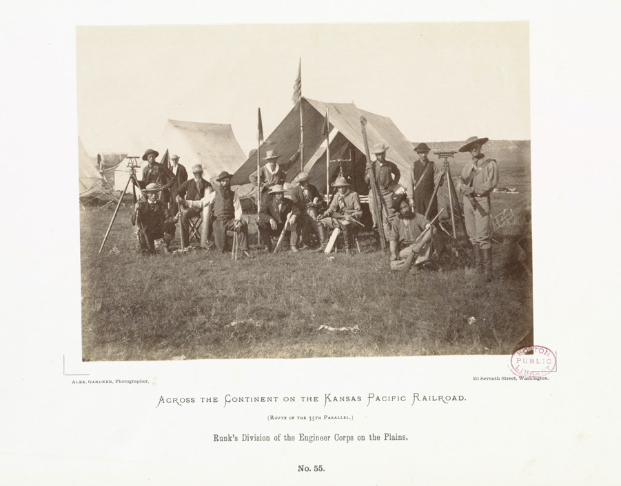 Runk's Division of the Engineer Corps on the Plains.
