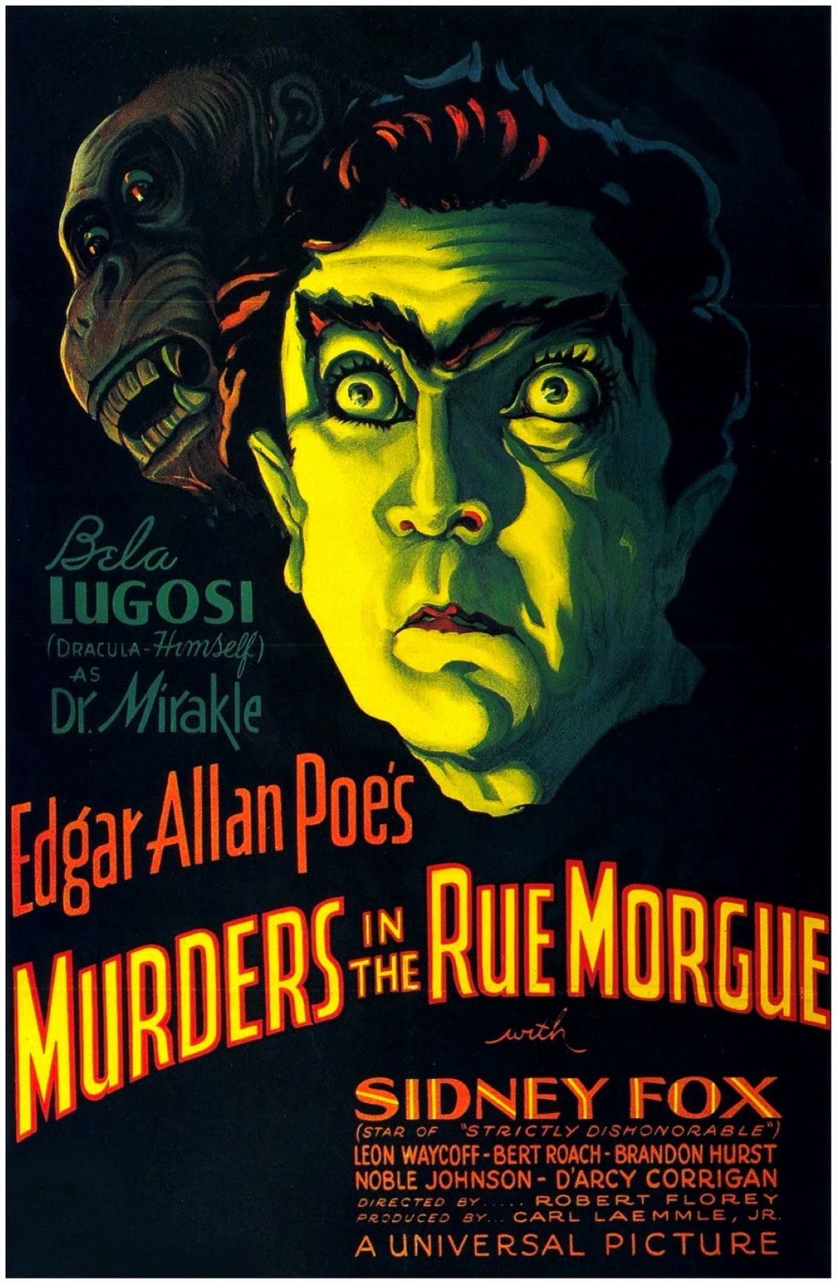 Bela Lugosi, Karoly Grosz, film posters, design, horror movies, books, Edgar, Allan Poe