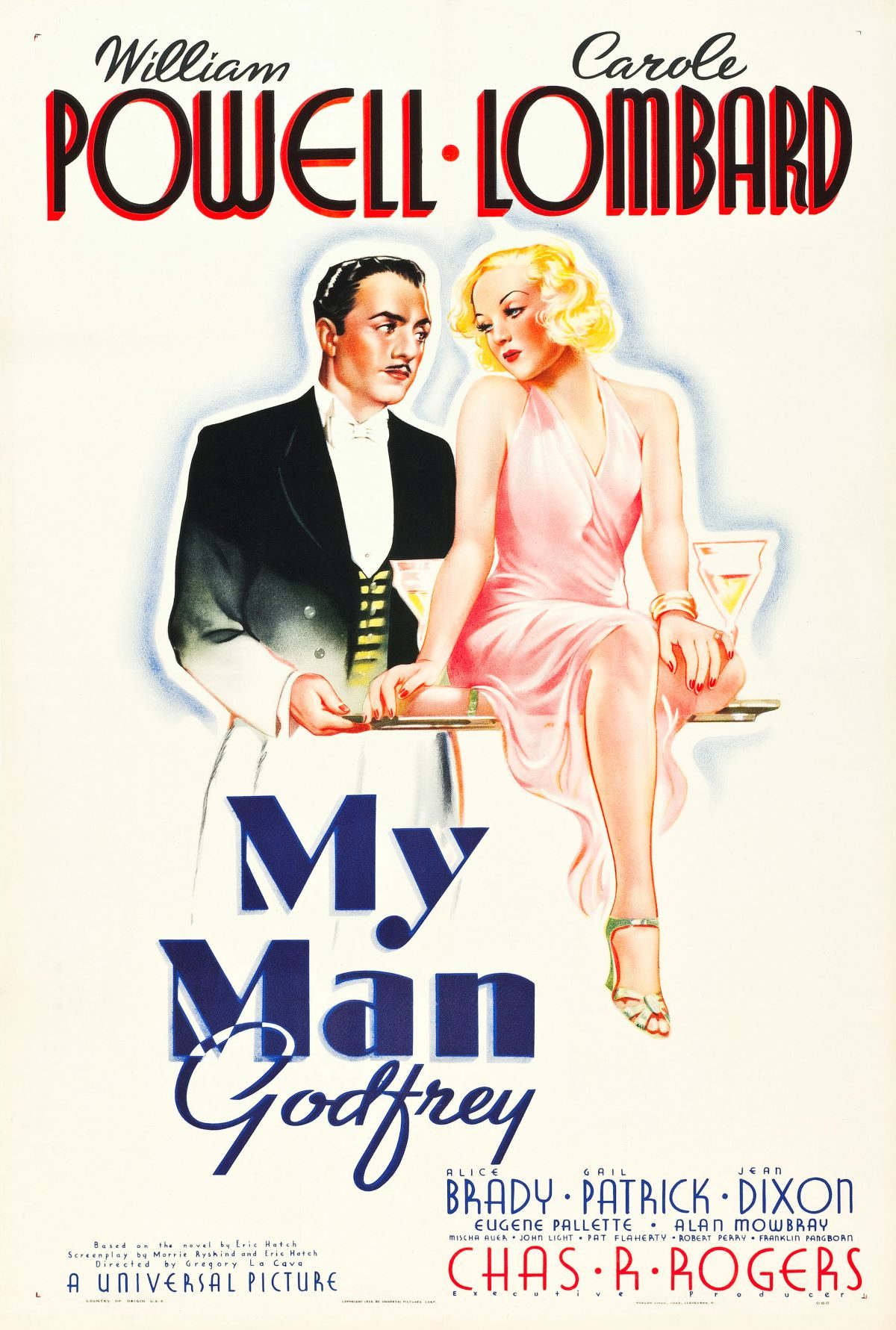 Karoly Grosz, William Powell, Carole, Lombard, movies, film, movie posters, design, film posters, art, 1930s