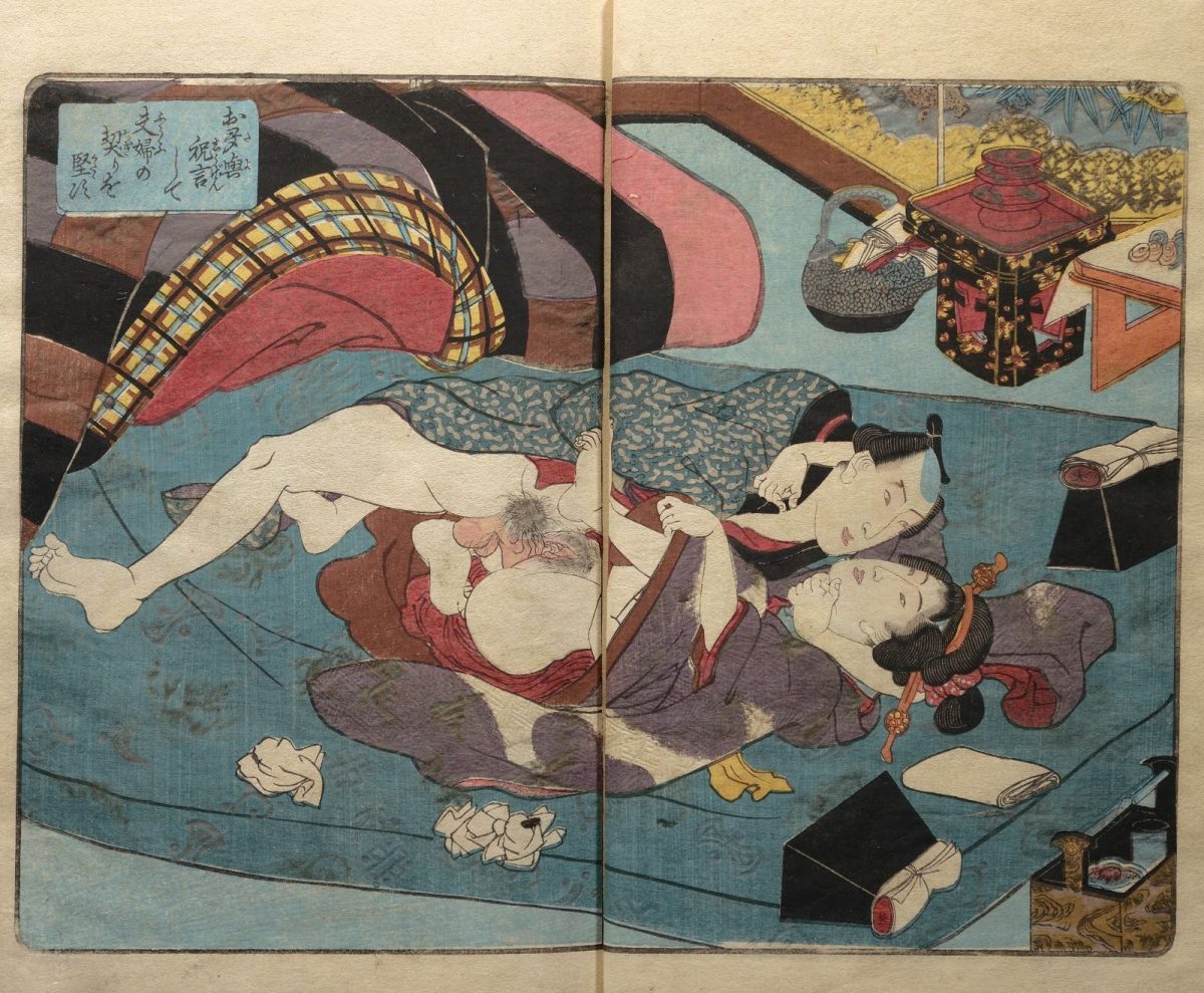 Utagawa Kunisada, erotica, Japan, woodblock, prints, art, 1800s, books