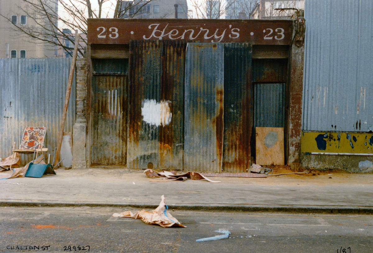 Henry's, Chalton St, Somers Town, Camden, 1987, - Flashbak