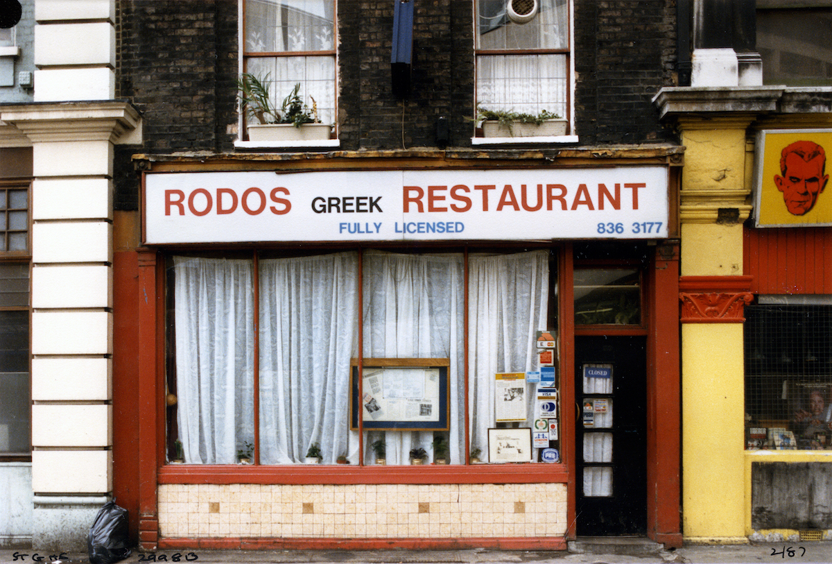 Rodos, Greek, Restaurant, St Giles High St, St Giles, Camden, 1987,